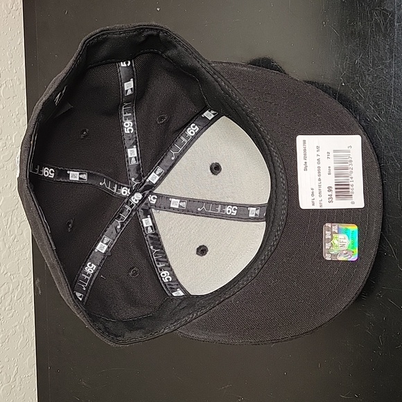 Fitted Ball cap, Raiders, size 7½, all tags are still on the cap, NewEra cap - Picture 2 of 4